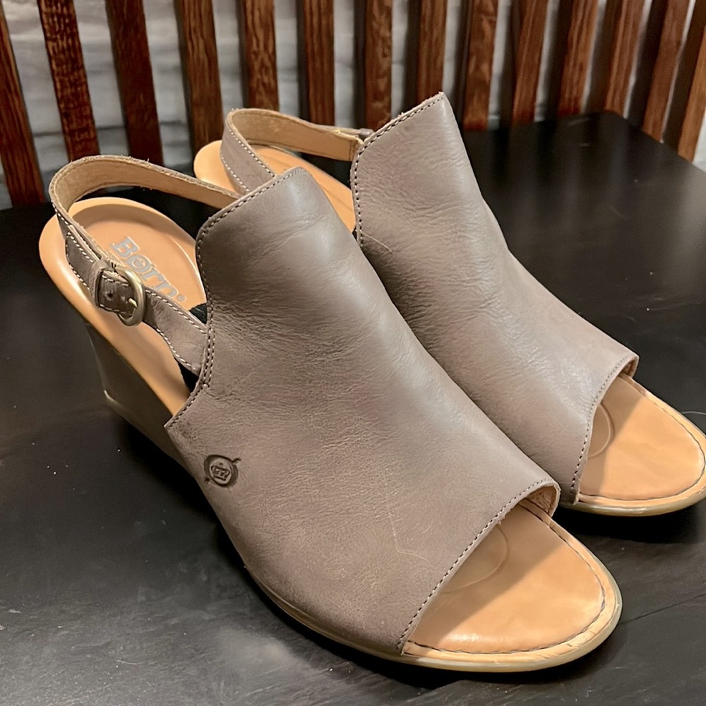 BORN wedge sandals.